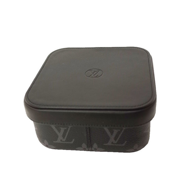 Louis Vuitton Accessory Eclipse Monogram Case MM Camille Boite Black - Picture 1 of 8